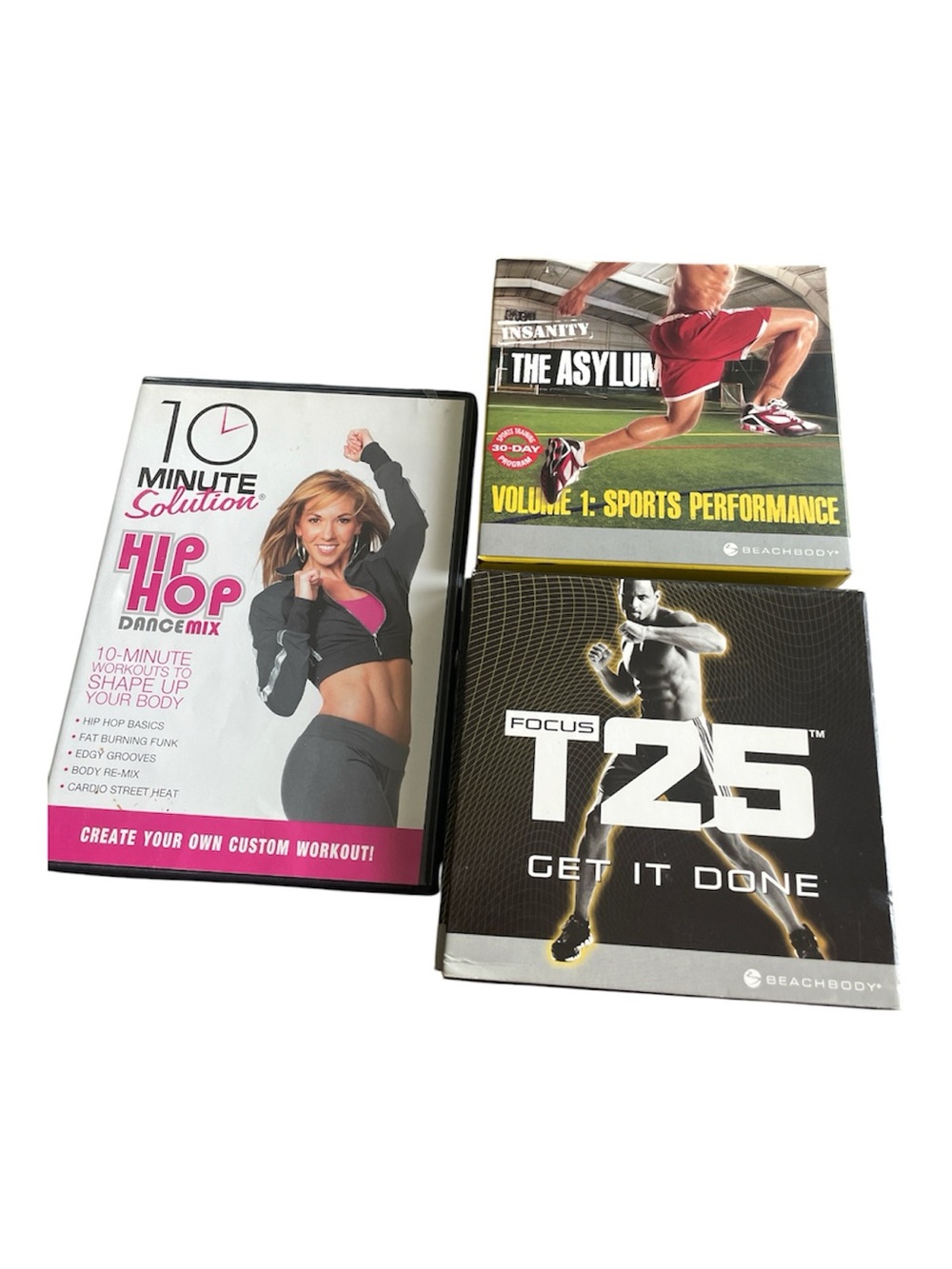 Beachbody Workout DVD Bundle - Black, Pink, Yellow